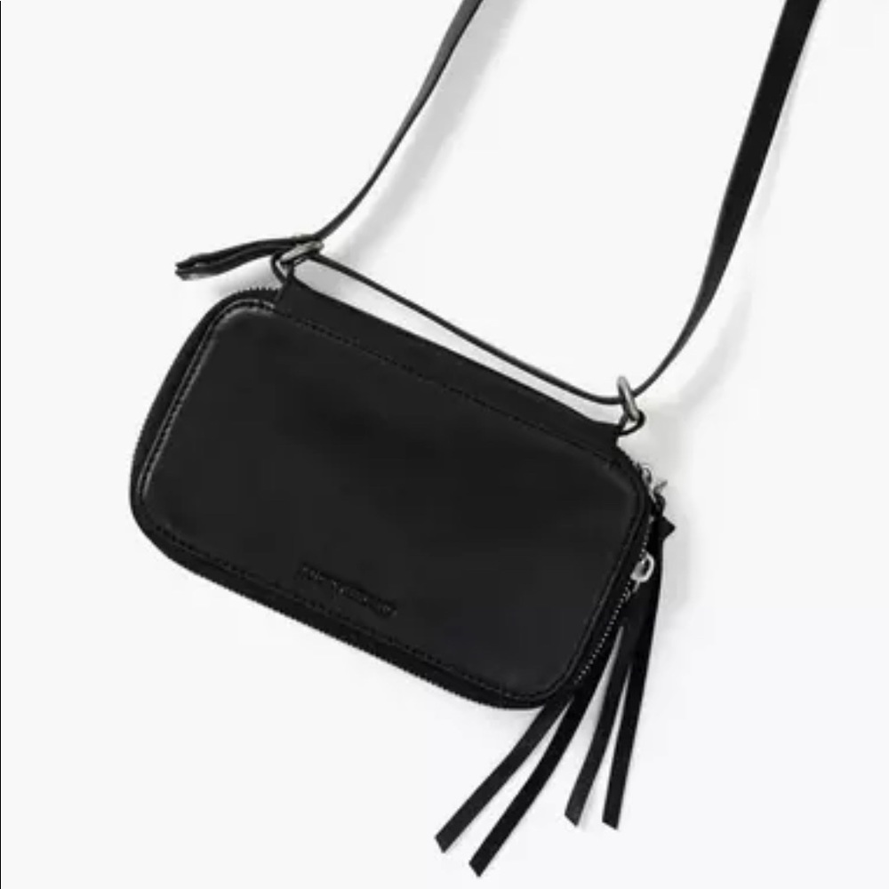 LUCKY BRAND Kaie Black Leather Convertible Wallet